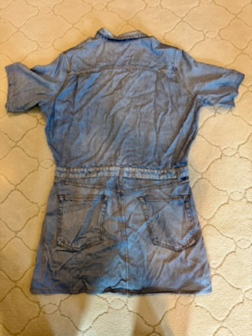NWT rag & bone Tulip Liquid Miramar Denim Print Dress XL - Picture 3 of 3
